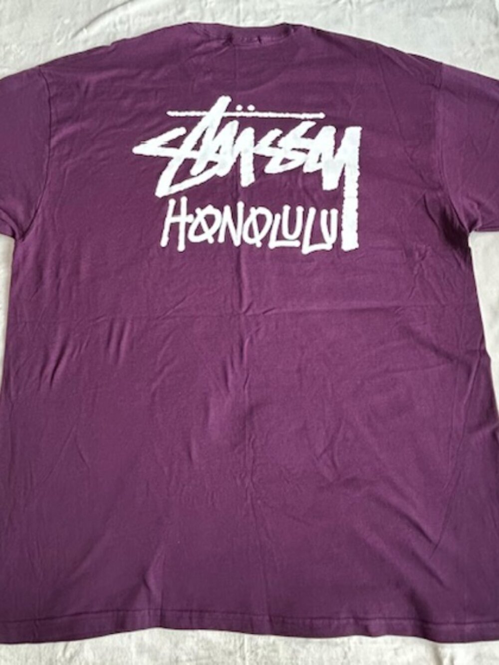 Stussy Honolulu Chapter Cut Tag Grape T-Shirt - XXL